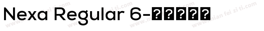 Nexa Regular 6字体转换